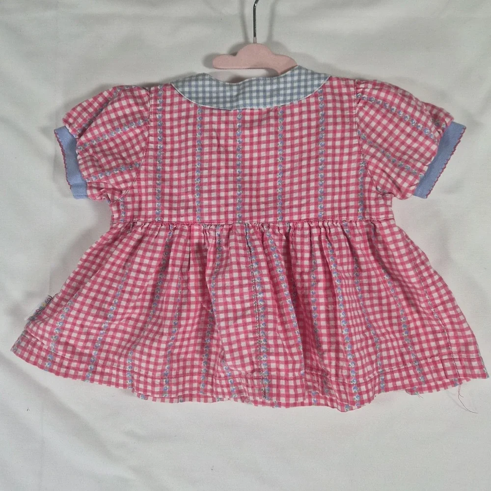 Vintage Gymboree Baby Girl 3 Piece Outfit Set 12 18M Gingham Jacket Top Pants